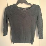 Forever 21 Black Crochet Knit Sweater Photo 0