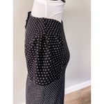 Anthropologie Maeve Black Dress with White Dots Photo 7