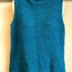 Chaus & Co turquoise turtleneck sleeveless sweater size S/PEC Blue Photo 0