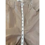 Abercrombie & Fitch A & F Beige Gray Faux Leather 90’s Straight Ultra High Rise Pants EUC Sz 28/6L Photo 11