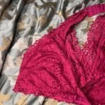 Zenana Outfitters 1X pink magenta lace halter bralette Photo 3