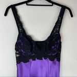 Victoria's Secret Vintage 90s Victoria’s Secret Purple Satin Lace Midi Slip Dress Slit Sz XS Y2K Photo 1