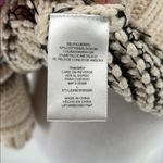 Sam Edelman Chunky Knit Striped Sweater Neutral Black Beige Textured Cozy Sz L Photo 6