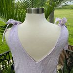 Takara  Violet Purple Eyelet Embroidered Bow Dress Photo 4