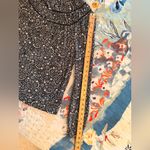 BODEN US10/UK14 Ruched Yoke Jersey Button Up Blouse Ditsy Black White Floral Size 10 Photo 12