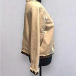 Live a Little  distressed leopard blazer with zipper‎ Photo 4