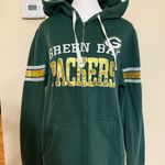 Majestic Green Bay Packers NFL  Women's Sequin Graphic Full Zip Hoodie Sz XL EUC Photo 0