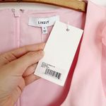 Likely • Ari Dress mini sheer puff sleeve Rose Shadow pink fitted scoop neck Photo 5