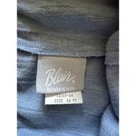 Blair  chambray pull on pants light blue drawstring elastic waist pockets 16PT Photo 1