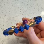 ALEX AND ANI  Beaded Blue and Gold Bracelet Photo 1