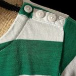 Charter Club  color block striped 3/4 sleeve T-shirt with shoulder button accents Photo 4