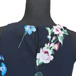 Ralph Lauren Lauren Navy Blue Floral Print A-Line Jersey Dress Women's Size 8 Photo 4