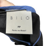 Bilo Brazil Blue Linen Crochet Puff Sleeve Long Midi Maxi Dress Size XS Photo 8