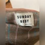 Aritzia Sunday Best Astala Skirt Plaid Gray Size 8 Photo 5