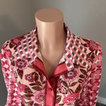 Dalia MacPhee Collared Shirt Dress Womens Red Pink Geo Floral missing Belt #148 Size undefined Photo 14