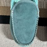 L.L.Bean Women Blue Suede Fleece Lined Mountain Moccasin Slippers Size 7 M Photo 9