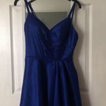 PromGirl Long Alyce High-Low Taffeta Prom Dress with Slit Photo 2