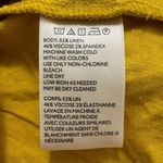 Urban Outfitters UO Yellow Lily Linen Button-Front Mini Skirt High Waist Summer Chic Size Small Photo 5