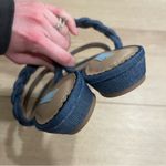 Draper James NEW  Braided Ellie Blue Denim Slip On Sandals Size 7 Photo 5