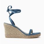 ALOHAS NEW  Willa Espadrille Wedge Sandals in Denim Photo 1