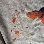 Fox Soft Large Sweater Crewneck Country Leaves Graphic Knit Tan Pullover Photo 4