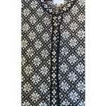 VTG Alpaca Imports Hand Knit Cardigan Sweater Alpaca Wool Snowflake Festive Black Size L Photo 5