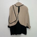 Sheppards Linnen Vintage Layered Langenlook Linen Jacket One Size Beige Black Photo 1