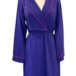 Amanda Uprichard  100% Silk Collared Long Sleeve Elastic Waist Knee Length Medium Photo 0