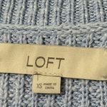 Loft  women’s size XS blue relaxed v-neck cardigan dropped shoulders long sleeve Photo 5