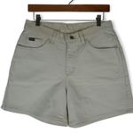 Riders Denim Shorts Womens 12 Medium (30x5) Tan Cotton High Rise Mom Photo 0
