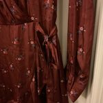 Paige Wmns Parisa Mini Wrap Dress W/Long Sleeves in Velvet Red Multi Size m Photo 7