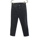 Aritzia Denim Forum Yoko High Rise Slim Jeans Black Wash 27 x 26– Like New Photo 5