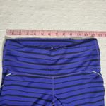 Athleta Relay Black Purple Stripe Legging Pants Mesh Reflective. Size XS Photo 6