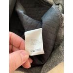 ASTR woman small black casual cap sleeve tank gray faux leather quilted grunge e Photo 6