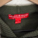 Krimson Klover Wool Cashmere Blend Apres Hoodie Sweater Size Large Green Photo 3