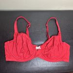 Victoria's Secret Victoria’s Secret Sexy Bright Red Lace Body By Victoria Unlined Demi Bra 38C Photo 1