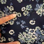 Ophelia Roe  Blue Floral Long Sleeve Dress Women’s Size Large Photo 7