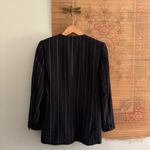 Vintage Wool Pinstripe Relaxed Fit Blazer Blue Size 2P Photo 3