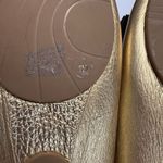 Kate Spade NY 7M Gold Leather Ballet Flats Loafer Moccasin w/ Bow Metallic NWOB Size 7 Photo 9