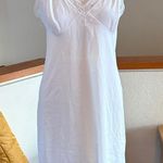 Abercrombie & Fitch Vintage Hollywood Vassarette Slip Dress 32 white Lace Nylon Tricot Lounge Small Photo 0