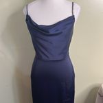 NBD  Shelby Gown in Navy Blue front slit maxi Dress size XS Photo 1