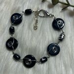 Black glass wire work anklet Bracelet Photo 2