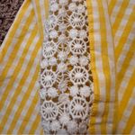 Crown & Ivy Yellow and White Gingham Tunic Size M NWT Photo 1