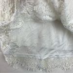 Free People size medium white lace mini dress new bridal anthro open back Photo 8