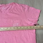 Vineyard Vines  Womens Pink Short Sleeve T-Shirt Whale Logo‎ Pocket Tee Photo 3