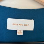 Skies Are Blue  Collarless Blazer 3/4 Sleeve Blue Sz XS Photo 3