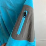 Eddie Bauer  First Ascent Light Blue & Gray Fleece Quarter Zip Jacket Photo 4