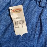 Talbots NWT Talbot’s Denim Shorts Zipper Extra Buttons Sz 4 Photo 2