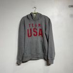Team USA Gray Fleece Olympics National Team Pullover Hoodie Sz L Size L Photo 1