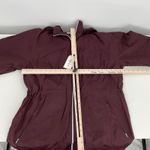 Style & Co Style Co Lightweight Packable Anorak Jacket Burgundy Drawstring Hood Zip Size 2 Photo 7